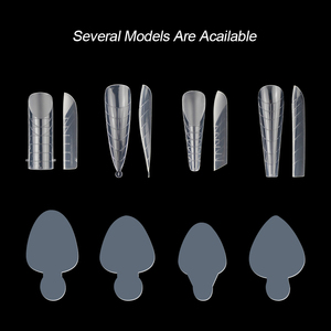 BIN Nail Salon Double Forme Nail Moule <span class=keywords><strong>Silicone</strong></span> Pads Construction Rapide Gel Nail Extension Formes <span class=keywords><strong>Silicone</strong></span> Pads - Product Image 5