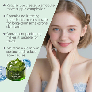 Mascarilla <span class=keywords><strong>de</strong></span> Hidrogel <span class=keywords><strong>de</strong></span> Artemisia <span class=keywords><strong>de</strong></span> Marca Privada, Calmante, Anti-Acné, Exfoliante Suave, Limpieza Profunda, Venta al por Mayor OEM - Product Image 6