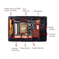 Cartes de développement d'affichage WT32-SC01 Plus ESP32 avec module ESP32-S3 et écran LCD HMI de 3,5 pouces pour affichages intelligents