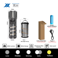 Lampe torche multifonction à haute luminosité pour le camping, la voiture, lampe de travail LED, torche haute luminosité rechargeable, lampe torche LED