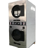 Séchoir à linge industriel entièrement automatique en acier inoxydable auto-nettoyant chauffé au gaz/électrique/vapeur 50 kg