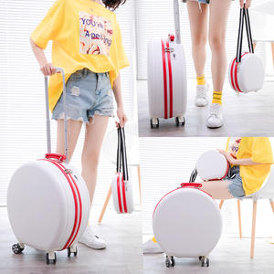 Maleta de 18 pulgadas, equipaje pequeño y bonito, ABS, equipaje ligero, Juego de 2 uds., rueda giratoria con cerradura TSA, caja de carrito de cabina redonda - Product Image 2