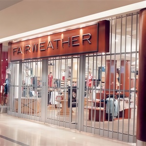 Thương mại hiện đại nhôm Polycarbonate trượt accordion gấp Mall hội trường cửa nội thất Windproof an toàn phân vùng có thể gập lại - Product Image 1