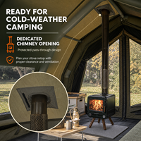 Tente gonflable Coody 17.2 Familia Pro Air - Vert armée - Fournitures de camping - Tente tunnel gonflable pour aventures en plein air