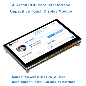 Schermo Touch Capacitivo IPS Waiken da 4,3 Pollici, 480x272, Interfaccia RGB, Luminosità 350, -20~70°C, Multi-touch Compatibile <span class=keywords><strong>ATK</strong></span>/Fire - Product Image 4