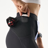 Shorts de trail running pour femme avec logo personnalisé, extensibles, 7 pouces, avec ceinture de rangement pour équipement