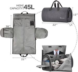 Échantillon gratuit : Housse anti-poussière de qualité supérieure pour sacs à vêtements avec fermeture éclair latérale, pliable, en non-tissé, pour robe de mariée - Product Image 2
