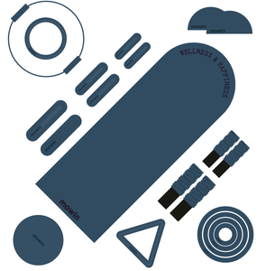 Tapetes de Yoga Ecológicos de Color Azul Personalizado, Tapete de Fitness, Tapete de Yoga, Yogamat de 5 mm, Tapete de Yoga de Caucho Natural de Poliuretano Duradero con Impresión Personalizada - Product Image 1