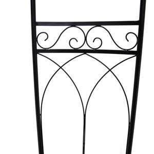 Arche moderne <span class=keywords><strong>en</strong></span> métal noir d'approvisionnement d'usine <span class=keywords><strong>pour</strong></span> le support d'escalade de plante de conception simple de patio de jardin - Product Image 5