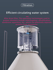 Prix usine Système d'aquaculture à recirculation moderne Tambour biologique tout en un Mini filtre écumeur de protéines - Product Image 2