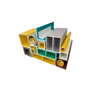 Haute résistance FRP Fiber de verre renforcé Pultruded FRP Profil Tubes carrés Service de traitement de coupe personnalisé - Product Image 5