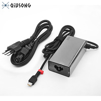 Chargeur USB C 65W pour ordinateur portable Lenovo Thinkpad T14 T14S X1 Yoga Chromebook Type C, charge rapide, fin, léger et portable, cordon d'alimentation