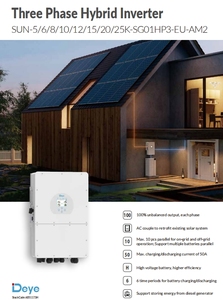 Deye SUN-5/6/8/10/12/15/20/25K-SG01HP3-EU-AM2 삼상 하이브리드 인버터 5KW 6KW 8KW 10KW 12KW 15KW 20KW 25KW 태양광 인버터 - Product Image 6