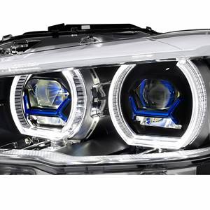 Per <span class=keywords><strong>BMW</strong></span> <span class=keywords><strong>Serie</strong></span> <span class=keywords><strong>1</strong></span> F20 Faro con Cornice <span class=keywords><strong>Blu</strong></span> Modificato LED DRL ad Alta Specificità Plug & Play - Product Image 5