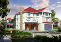 Villa préfabriquée moderne en acier léger pour chalet, résistance aux tremblements de terre de 9e catégorie, installation rapide, garantie à vie