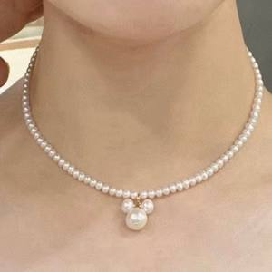 Collier à boucle universelle en argent sterling S925 à la mode avec pendentif en perle noire de Tahiti de 10-11 mm - Product Image 4