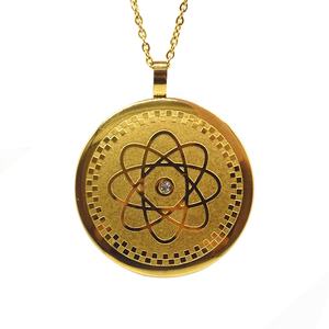 Collar de Acero Inoxidable con Colgante de Energía Escalar Cuántica de Tecnología Japonesa para el Cuidado de la Salud con Diversos Tipos de Piedras Curativas - Product Image 2