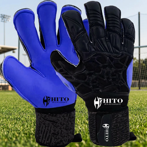 Gants de gardien de but professionnels sur mesure, nouveau latex de base 4 mm, coupe hybride, caoutchouc injecté au dos, avec languette en caoutchouc respirante - Product Image 3