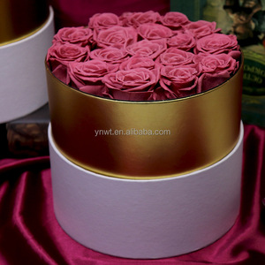 4-5-6cm Rose Buds Fast Delivery Eternal Roses Box Preserved Real Rose Flower Box For Valentines day Gift