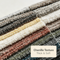 Tissu d'ameublement en chenille résistant à l'usure, fabriqué en Chine, pour la décoration intérieure moderne, tissu pour canapé et mobilier de salon