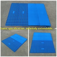 Tapis de sol d'entrepôt en plastique épaissi anti-humidité, à face unique, pour palette, grille combinée, plateau plat
