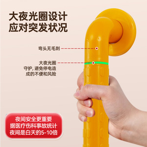 Barre d'appui en forme de T pour salle de bain Msn, 50x70 cm, acier inoxydable, antidérapante, pour le soutien et la suspension des serviettes - Product Image 5