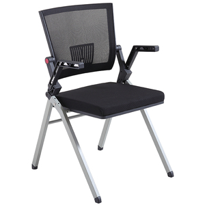 Fabricantes Suministro de alta calidad Marco de metal Reposabrazos plegables Sillas cómodas Respaldo inclinado Sillas de oficina duraderas - Product Image 5