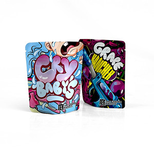 Tùy Chỉnh Tái Sử Dụng Ba Mặt Nhôm Lá Ziplock Túi 3.5G Chết Cắt Hình Dạng Không Thường Xuyên <span class=keywords><strong>Mylar</strong></span> Túi Mùi Bằng Chứng Cho Mặt Nạ - Product Image 2