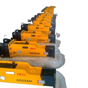 Pour disjoncteur hydraulique SOOSAN SB 43 Silence de type boîte pour pelles de 6 à 9 tonnes Chargeuses-pelleteuses Nouvel état avec moteur à noyau - Product Image 1