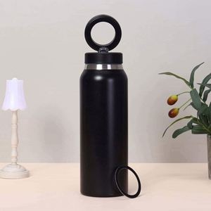 316 Stainless Steel Insulated Water Bottle Pop-Up Lid Portable Thermal Bottle <b>Large</b> Capacity Food Grade Travel Mug - Product Image 3