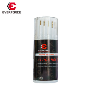 Everforce 11 Pcs Twist <b>Drill</b> Bit Set 1.5-2.5mm Hss Cobalt Steel Metal Drilling Straight Shank - Product Image 1