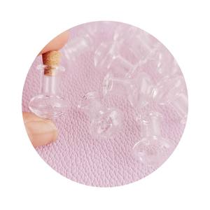 1:12 maison de poupée Mini Vase bouteille en verre souhaitant bouteille bouteille de stockage avec vase en <span class=keywords><strong>liège</strong></span> pot à bonbons modèle maison de poupée scène de vie décor - Product Image 2