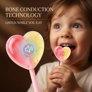 Bonbons durs sans <span class=keywords><strong>sucre</strong></span> <span class=keywords><strong>en</strong></span> forme de cœur musical, saveur fruitée, friandise comestible pour enfants, cadeau de Noël et d'anniversaire, articles <span class=keywords><strong>en</strong></span> stock direct usine - Product Image 2