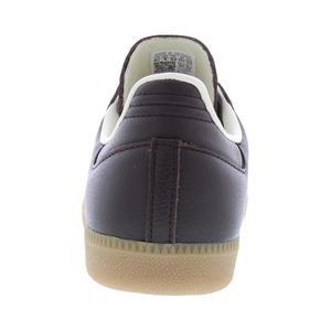 Chaussures Adidas Samba en cuir pour homme, marron foncé, blanc cassé, semelle gum 4, style basketball - Product Image 3