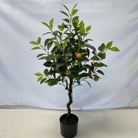 Plante artificielle d'intérieur et d'extérieur réaliste de bonsaï de conception moderne d'oranger pour la décoration de salon pour la saison de printemps
