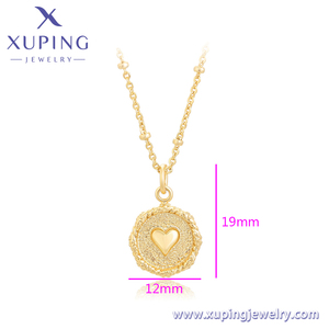 Collar-01806 xuping joyería moda 14K chapado en oro elegante Antiguo Real colgante collar mujeres - Product Image 6