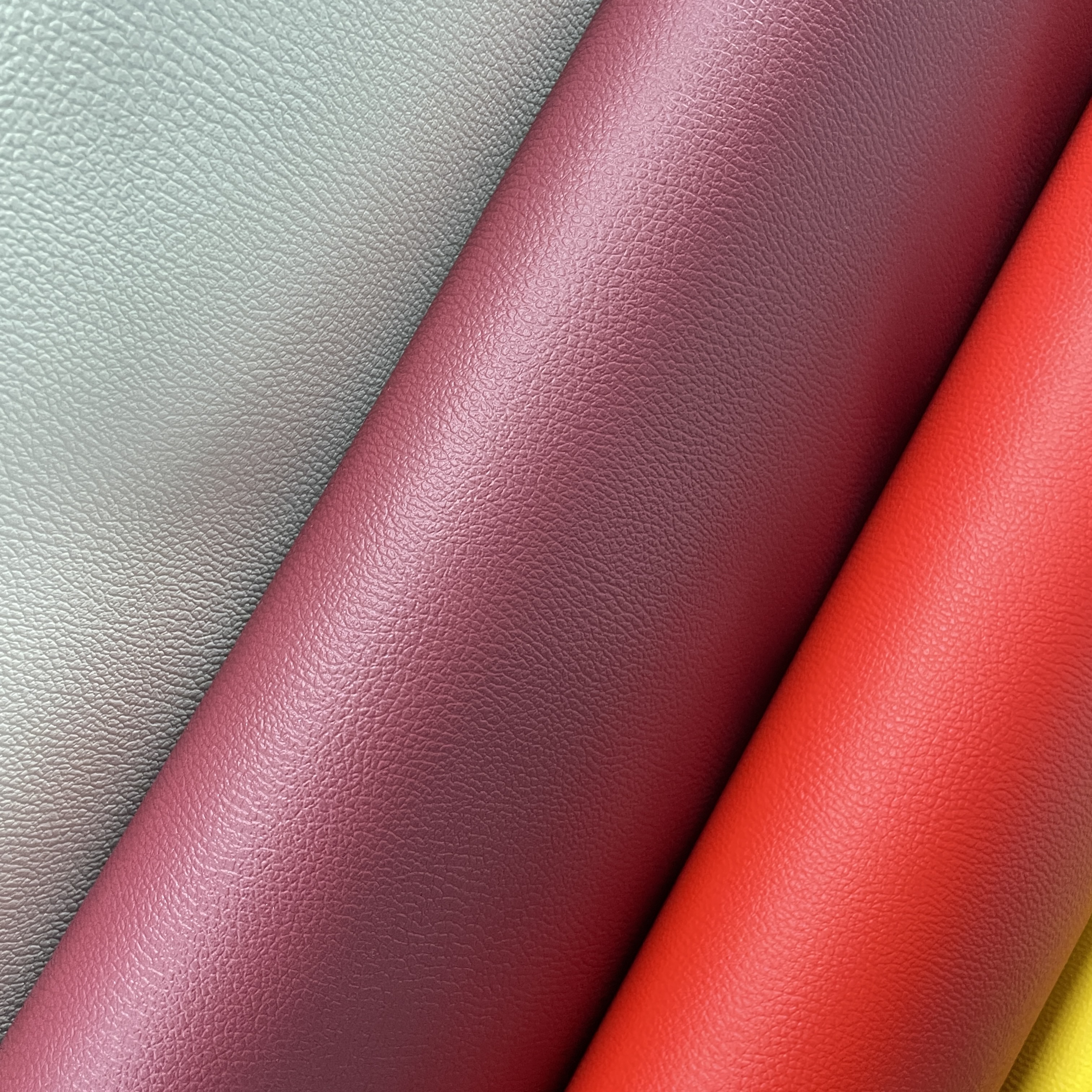 Wholesale High Quality Embossed Lychee PVC Synthetic Leather Fabric Faux Leather for Bags Car Chair Use-Waterproof Eco-Friendly