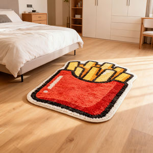 Tapis de Sol en Microfibre Douce pour Chambre et Salle de Bain, Design OEM, Tapis Touffeté Irrégulier Personnalisé pour Adolescent - Product Image 2