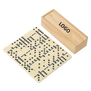 Wholesale of Domino Card Chess and Card Wooden <b>Box</b> Domino Set Game <b>Puzzle</b> Board Game Toy - Product Image 1