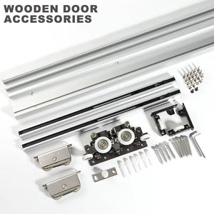 2025ประตูผีติดผนังพรมมหัศจรรย์กลไกรางไม้ที่มองไม่เห็นระบบประตูบานเลื่อนซูเปอร์มาร์เก็ตภายนอกที่ซ่อนอยู่ - Product Image 5