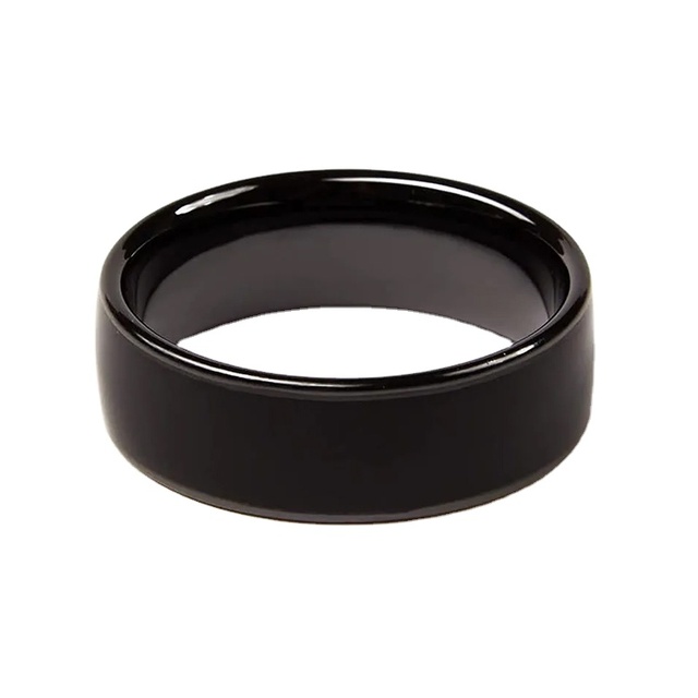 Custom 13.56mhz MIFARE Classic 1K Black Ceramic NFC Pay Rings