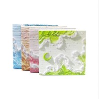 Mignon Créativité Paysage Peinture À L'huile Sticky Note Fille Main Compte Carnet De Notes Papier