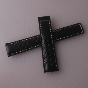 Bracelet de montre en cuir véritable 20 mm 22 mm, bracelet de luxe pour TAG-Heuer Carrera, déployant en acier inoxydable - Product Image 4