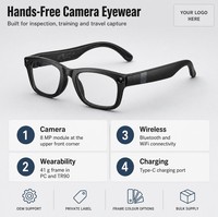 Lunettes Intelligentes IA avec Caméra 8MP, Enregistrement WiFi, Traduction en Temps Réel, Contrôle Tactile, Monture PC TR90, Vente en Gros OEM ODM GM6