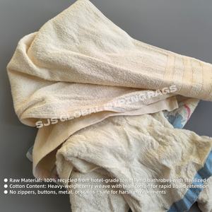 Trapos de Limpieza Industriales de Algodón de Súper Absorción, Trapos de Toalla Reciclados de Color para Limpieza - Product Image 4