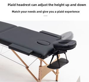 Lit de massage pliable à deux sections, très vendu, portable, facile à utiliser, confortable et durable - Product Image 4