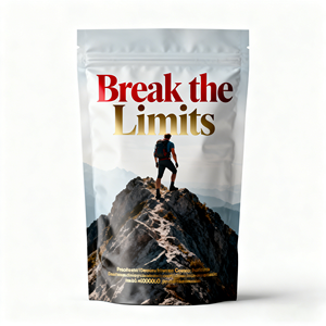 Sacchetti per Integratori Proteici Sportivi, Buste Ecologiche Riciclabili con Chiusura a Zip - Product Image 1