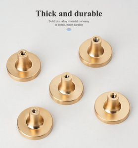 Single-Hole Zinc Alloy Round Drawer Cabinet <b>Door</b> Handle Simple Creative Modern Style for Bedroom Bathroom Kitchen Dresser Use - Product Image 6