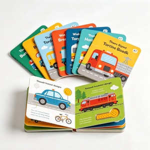 Libro de Cartón para Niños en Oferta, Impresión de Libros de Cartón Resistentes al Agua con Laminación, Cartón Grueso con Imágenes de Animales y Logotipo - Product Image 1