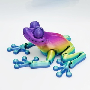 3D baskılı kurbağa aksiyon figürü oyuncakları dönebilir eklemler hareketli kalıpları dekompresyon kemik modeli eğlenceli stres oyuncakları hayvanlar dinozorlar